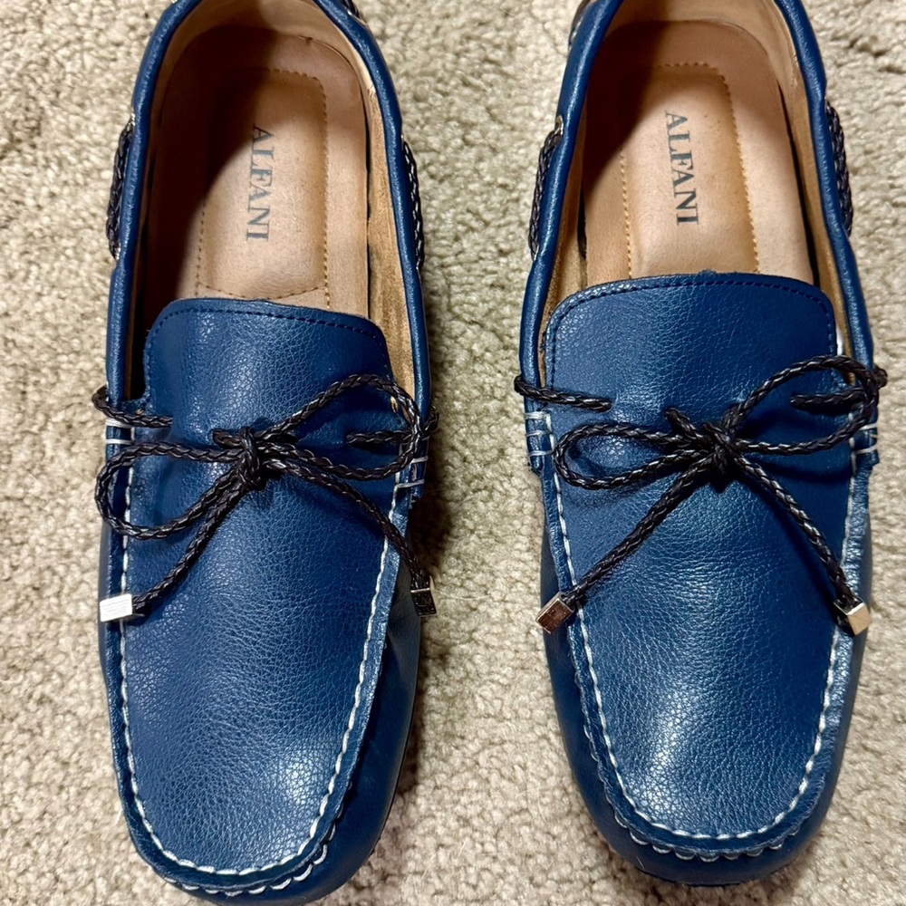 Alfani Men's Blue Loafers - Picture 5 of 7